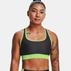 Under Armour Armour Mid Crossback Print Sports Bra