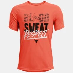 Under Armour Boys Project Rock Tech Respect Short Sleeve - For Kids