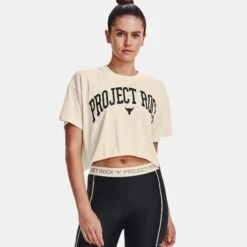 Under Armour Project Rock Crop Short Sleeve