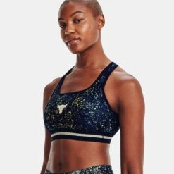 Under Armour Project Rock Printed Crossback Sports Bra -Sports Fashion fitness under armour20project rock printed crossback sports bra 20220309140355
