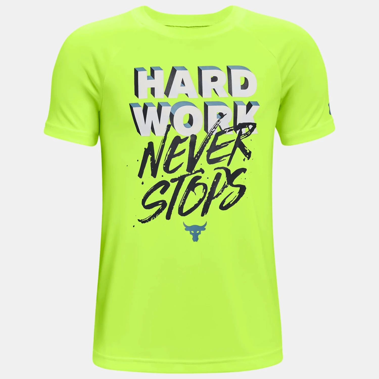 Under Armour Project Rock Tech Hard Work Short Sleeve - For Kids 1 Under Armour Project Rock Tech Hard Work Short Sleeve - For Kids