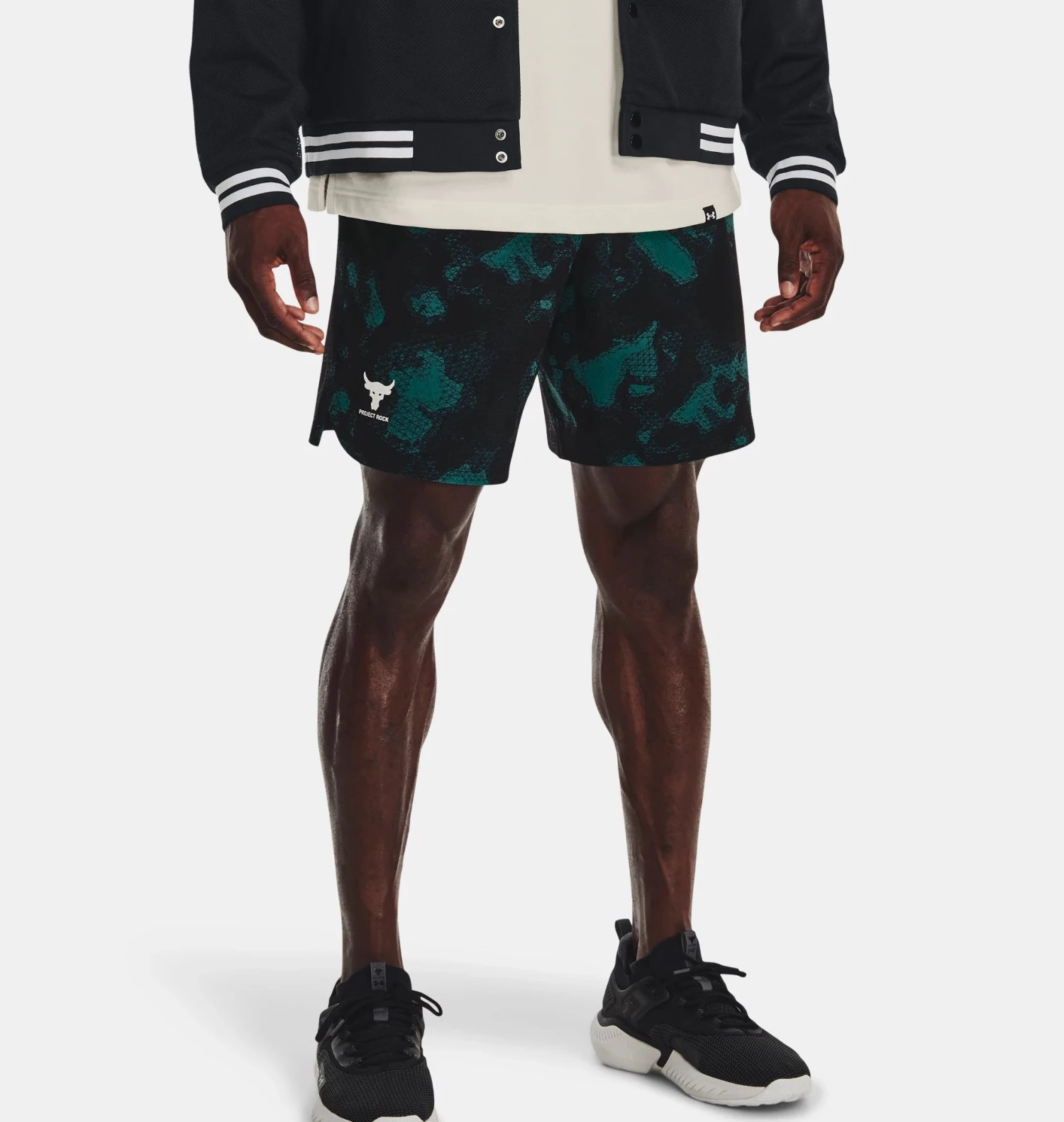Under Armour Project Rock Woven Printed Shorts 1 Under Armour Project Rock Woven Printed Shorts