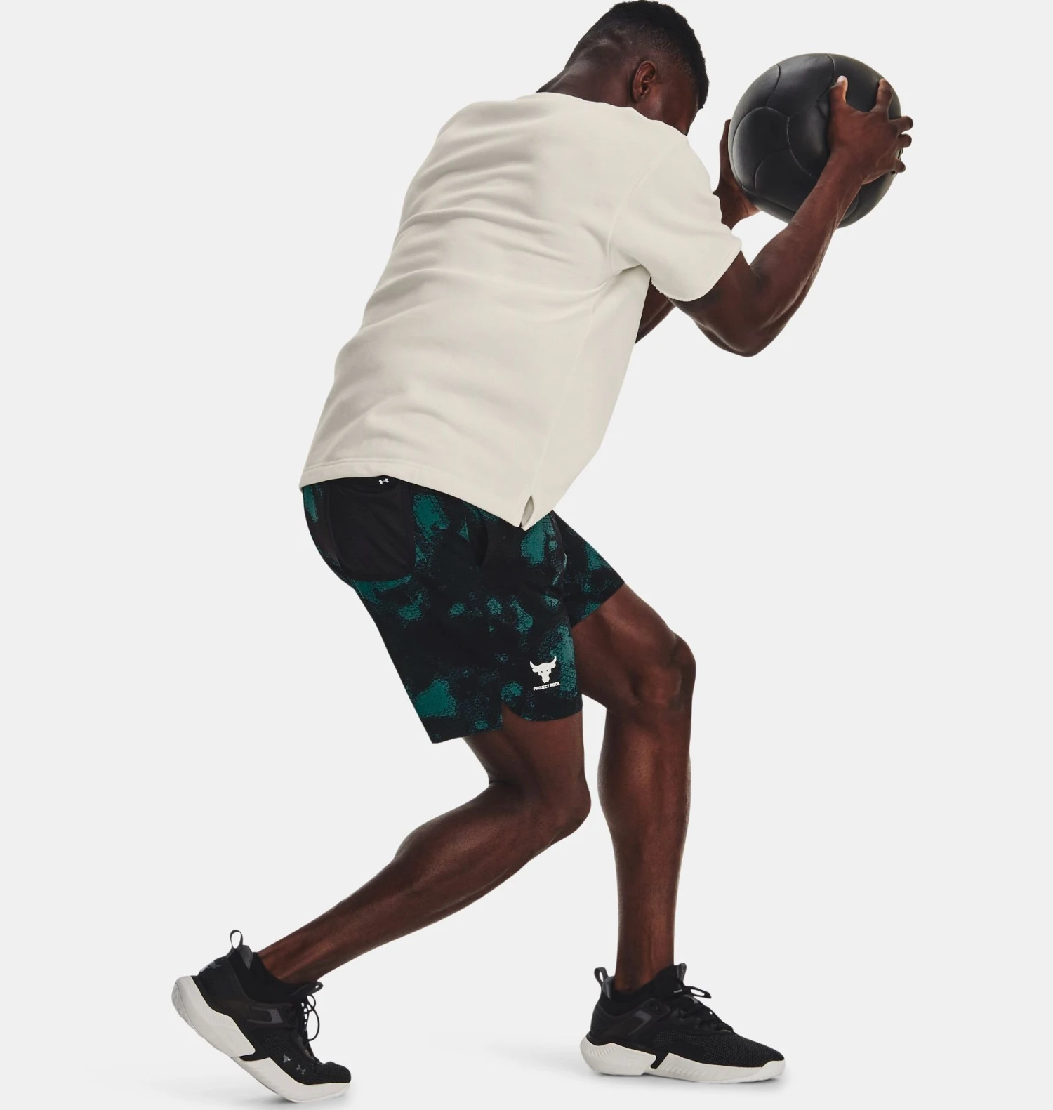 Under Armour Project Rock Woven Printed Shorts 4 Under Armour Project Rock Woven Printed Shorts - Image 4