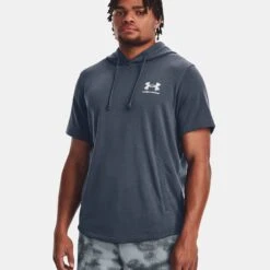 Under Armour Rival Terry Short Sleeve Hoodie