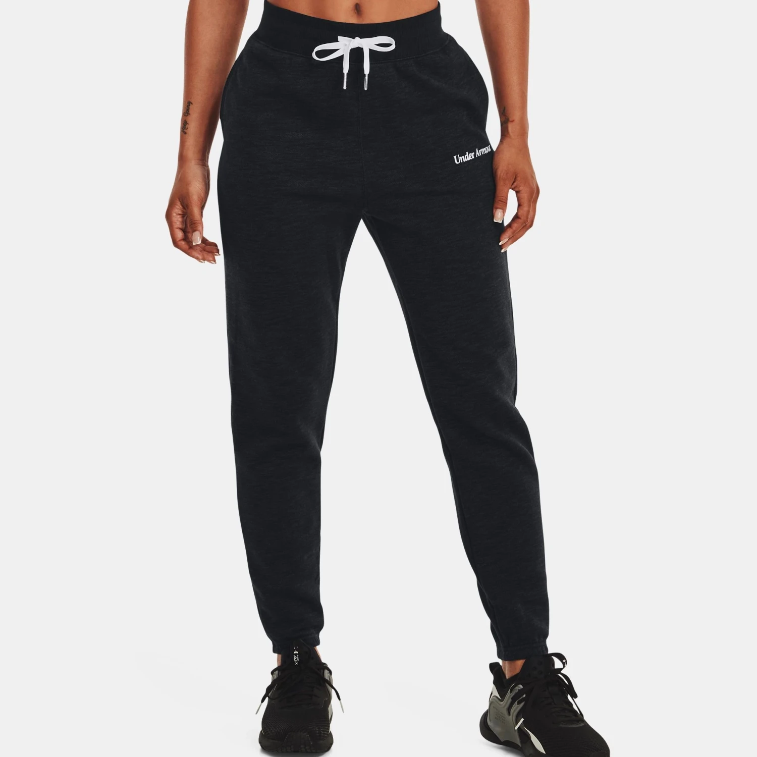 Under Armour UA Essential Fleece Script Pants 1 Under Armour UA Essential Fleece Script Pants