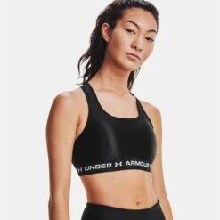 Under Armour Armour Mid Crossback Matte/Shine Sports Bra 2612