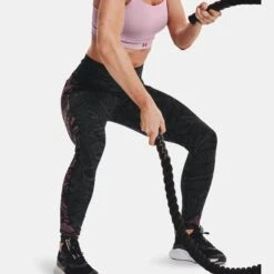 Under Armour UA RUSH No-Slip Waistband Printed Leggings